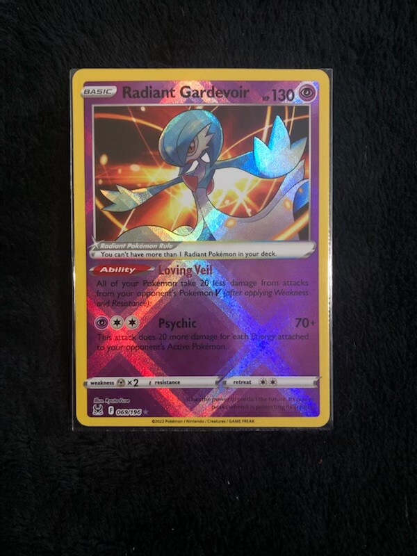 🔥Pokemon TCG-Radiant Gardevoir-069/196-Radiant Holo Rare-Lost Origin-M/NM!🔥