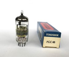 PCC88 TUNGSRAM ( 7.5V ECC88 ) NOS Audio Tube - Kod: 2N - Węgry lipiec 1972