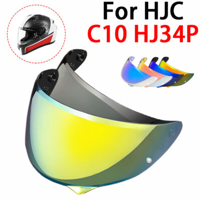 Visor For HJC C10 HJ-34P Motorcycle Helmet Replacement Anti Uv Sun Shield Lens