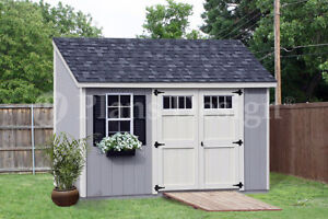 storage shed plans, 6' x 16' deluxe lean to / slant #