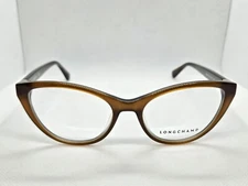 LONGCHAMP Brown Caramel LO2664 2664 234 52-17-140 Cat Eye Ladies Eyeglasses