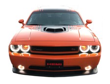External White Led Headlight Fog Halo Ring Rf Kit For Dodge Challenger 08-14