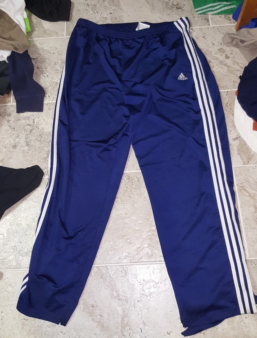Adidas button hotsell down sweatpants