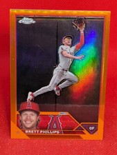 2023 Topps Chrome Update #USC84 Brett Phillips ORANGE REFRACTOR **23/25**
