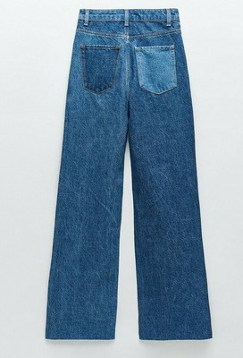 jeans zw premium wide leg colour blocking