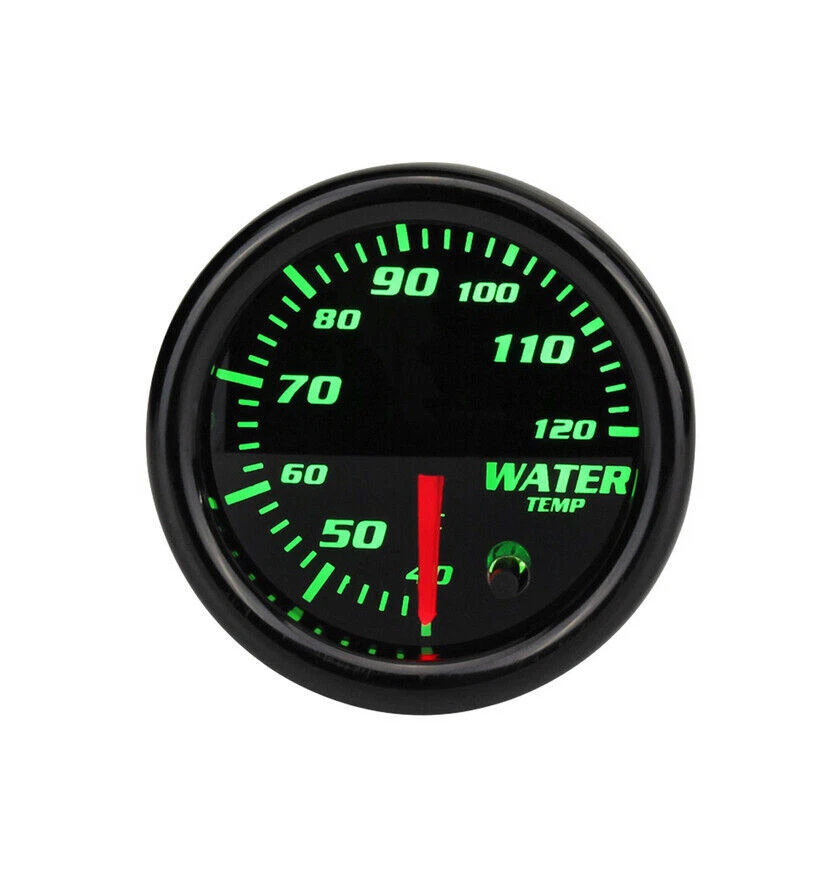 7 Colores Retroiluminación Refrigerante de Agua Universal Temperatura Medidor 12V 2"/52mm Foto 3 de 4