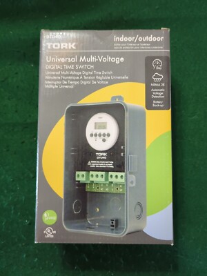 New Tork DTU40 Universal Multi-Voltage Digital Time Switch, 24-Hour Programming
