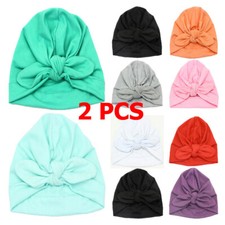 2 PCS Baby Kid Child Boy Girl Indian Style Cotton Turban Hat Hair Head Wrap Cap