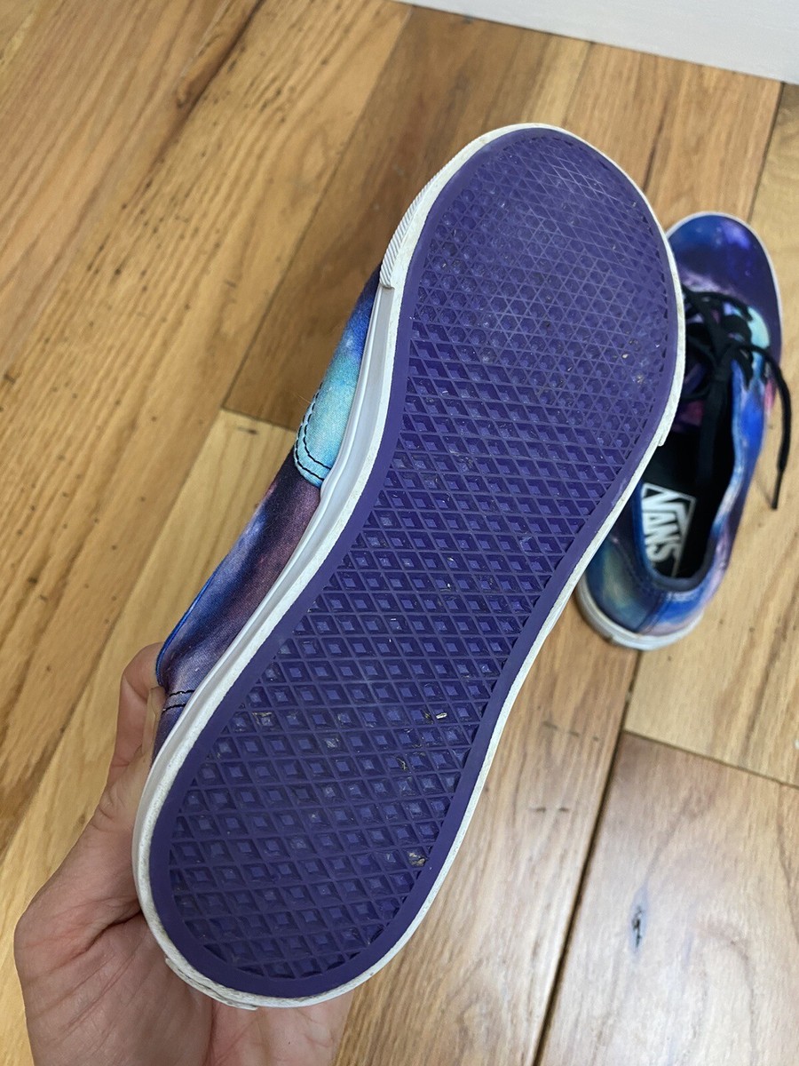 Vans Low Profile Lace Up Blue Purple Galaxy Universe Sneaker  display picture 1