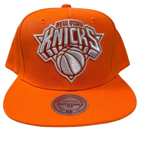 orange knicks snapback