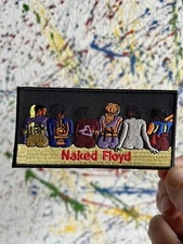 Naked Floyd Iron On Patch Brown Yellow Red Green Blue Red Black Embroidered