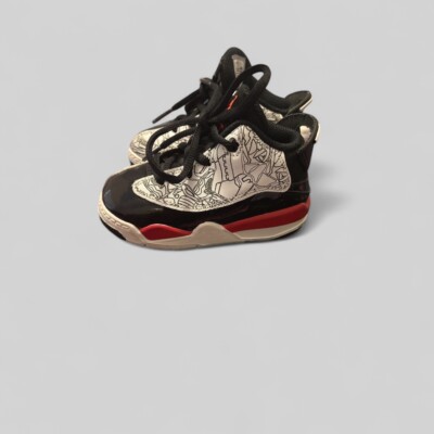 2022 Jordan Dub Zero  red, black and white, Size 6c, used,