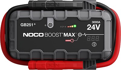 NOCO Boost Max GB251 3000 Amp 24-Volt UltraSafe Portable Lithium Jump Starter Bo
