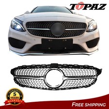 Radiator Front Grille For Mercedes Benz C250 C300 C350 C400 W205 2015-2018