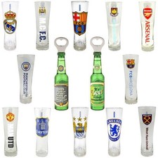 Football Tall Beer Glass Team Selection Official licensed Product