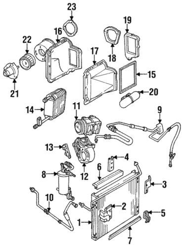 Acumulador de aire acondicionado para Ford Explorer XLT 1991-1994 (N/P F1TZ-19C836-B)