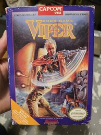 Code Name Viper (Nintendo NES) Authentic Game & Box Only! Great Condition!