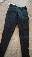 New Caldene Aintree Ladies Riding Breeches Jodhpurs Size 28R Black Full Seat