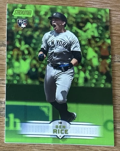 2025 Topps Stadium Club - Ben Rice RC #196 Lime Green