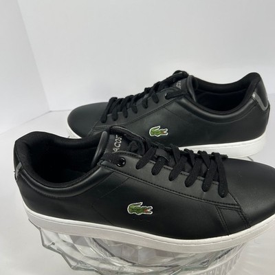 LACOSTE Men Lacoste Men\'s Black Leather Sneakers  Size 8 main image 1