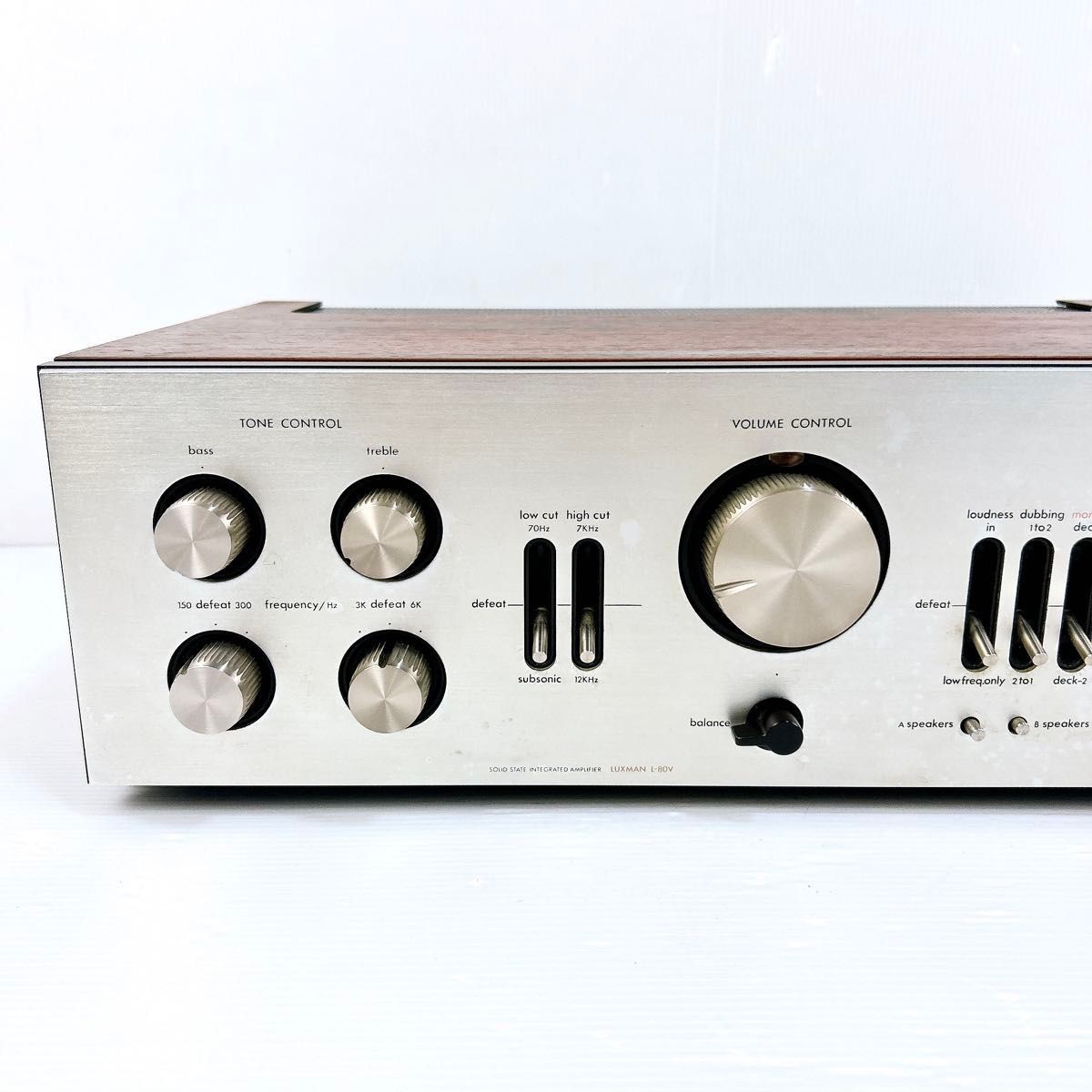 LUXMAN L-80V プリメインアンプ　レトロ　ビンテージ　オーディオ LUXMAN L-80V Integrated Amplifier Vintage RARE Tested Works Japan