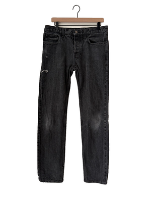 パンツ GUCCI straight denims black Gucci Uniform Jeans Men Size 48 Black Denim Italy Distressed