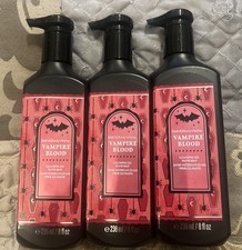 3 x Bath Body Works VAMPIRE BLOOD Gentle Gel Hand Soap 8 oz NEW