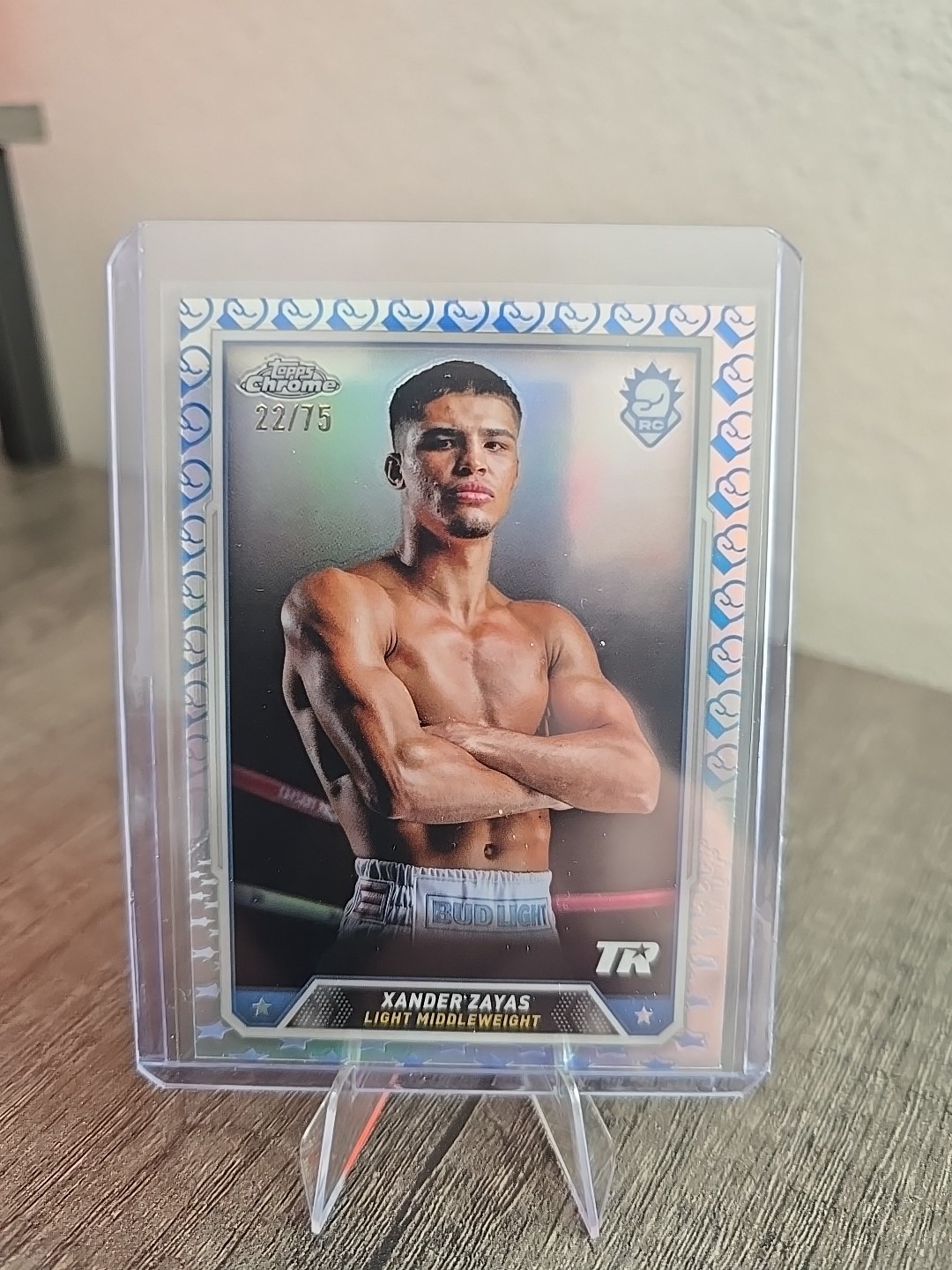 🔥Xander Zayas 2024 Topps Chrome Boxing #20 RC Glove Logo Refractor /75