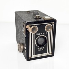 Vintage 1940s Kodak Brownie Target Six-20 Box Camera Art Deco Made in USA Decor