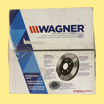 Wagner BD180657E Premium Rear Disc Brake Rotor w/ E-Shield Coating #4727 AMZ38