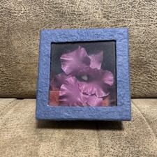 Handcrafted of clay plum color Lapel/Pin NIB