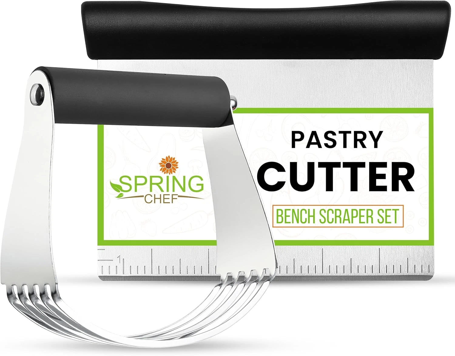 Dough Blender & Pastry Cutter Tool, Stainless Steel Pastry Blender & Bench Scrap
Opens in a new wind