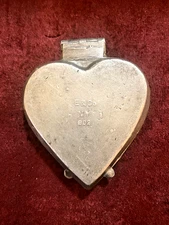 Antique Pewter Heart Shape Ice Cream Mold E & Co. New York Model 902