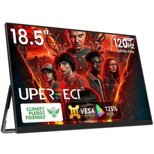 UPERFECT 18.5" 120Hz Portable Monitor 1920 1080 HDMI Type C FHD Gaming Screen