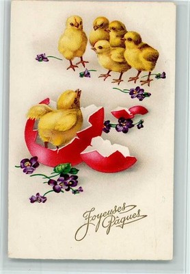 10531261 - Nr. 6264 Ostern - Joyeuses Paques - Kueken schluepfen aus einem