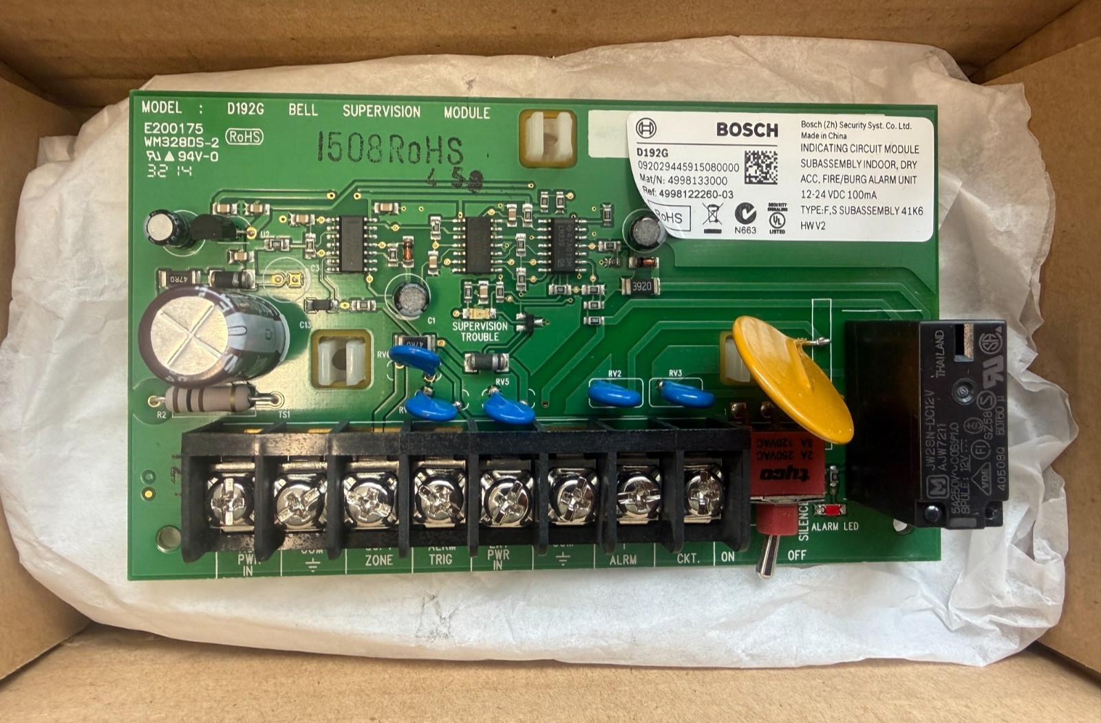 Bosch D192G Fire Alarm Notification Appliance Module