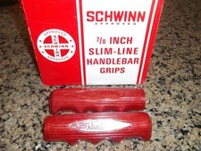 Schwinn Stingray NOS Apple Krate Bicycle Handlebar Grips Red Originals