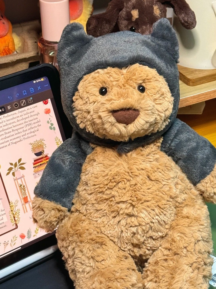 Bartholomew Bat Barcelona Bear 26cm Soft Plush Toy Jelly Cat