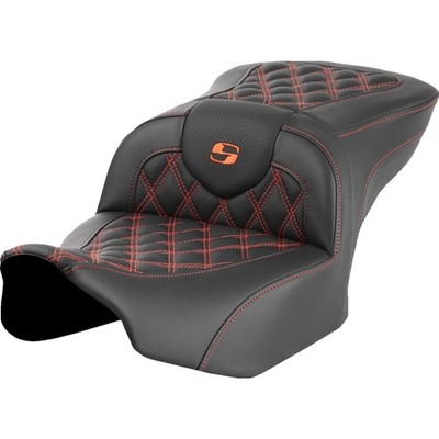 Saddlemen 823-07-18203 Roadsofa LS Sitz Ohne Fahrerrückenlehne - Orange Sti...