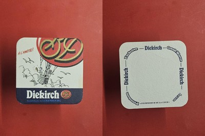 Diekirch Heißluftballon Brauerei Bierdeckel Bier