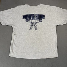 Gym Weight Lifting Power House Lift Team Alabama Vtg Jerzees T Shirt XL