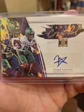TYJAE SPEARS 2023 CHRONICLES IMPECCABLE DRAFT PICKS CANVAS CREATIONS AUTO