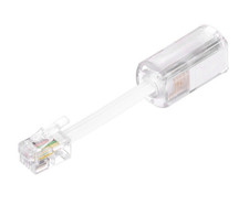Telephone Cord Detangler, Tangle Free Phone Landline Swivel Cord, Clear White