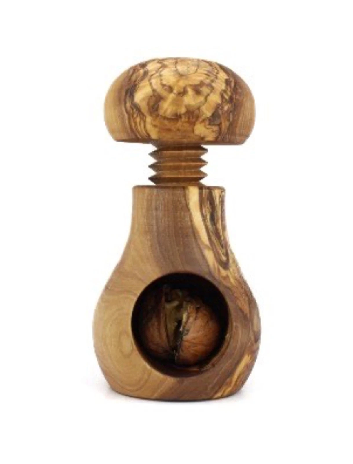 Ergonomic Olive Wood Nutcracker Sturdy Nutcracker for Walnuts and...