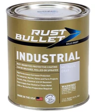 Industrial - Metallic Gray - 1 Quart - Rust Preventative Coating for Industri...