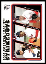 ohan Santana  Pedro Martinez  Curt Schilling 2005 Topps #342