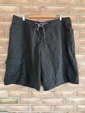 Columbia Men  s Omni-Shield Board Shorts Black Size 40 Pocket Nylon