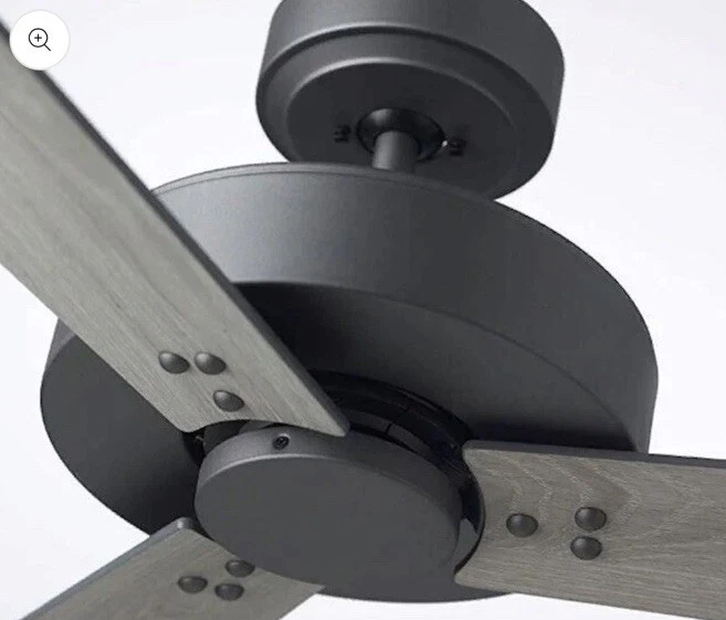 Ventilador de techo Emerson Kathy Ireland Keane 52" grafito con control de pared - sin aspas Foto 2 de 4