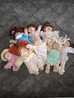 Cabbagepatch Kids Vintage 1978/1980 Lot Of 8 With Clothing.