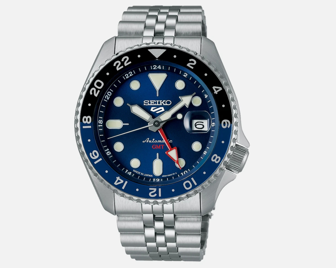 SEIKO 5 Sports SKX Sports Style GMT Series 42.5MM Blue Dial Men's Watch SSK003